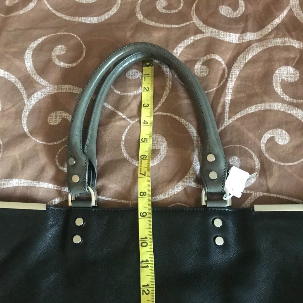 Kenneth Cole Foldable Leather Tote - Picture 6 of 6